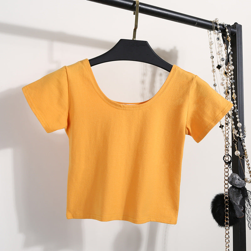 Tight navel-baring short-sleeved women's T-shirt - MERGE.DAY.1.FREESTYLE