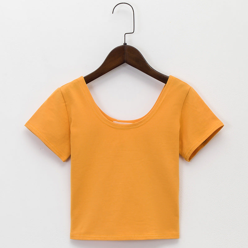 Tight navel-baring short-sleeved women's T-shirt - MERGE.DAY.1.FREESTYLE
