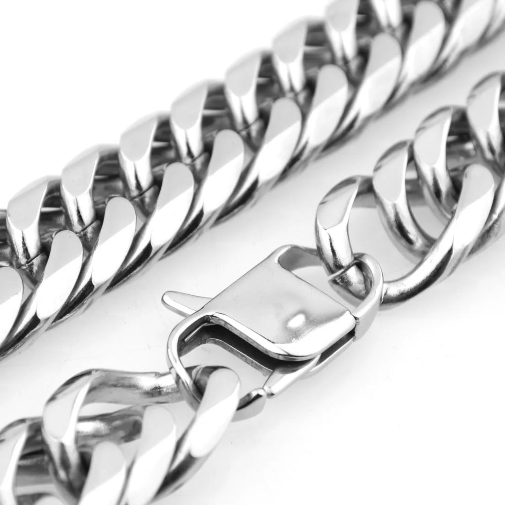 chunky silver necklace - MERGE.DAY.1.FREESTYLE