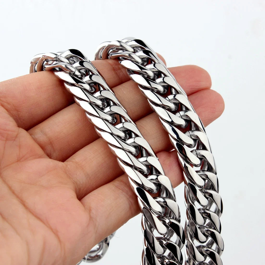 chunky silver necklace - MERGE.DAY.1.FREESTYLE