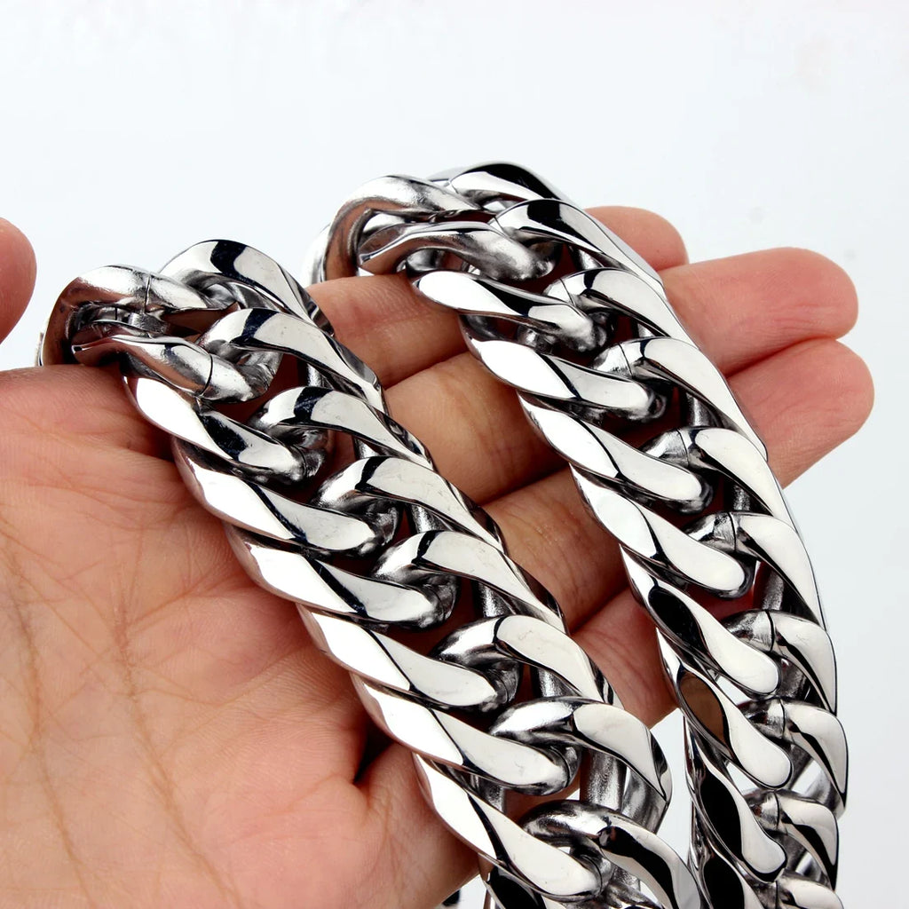 chunky silver necklace - MERGE.DAY.1.FREESTYLE
