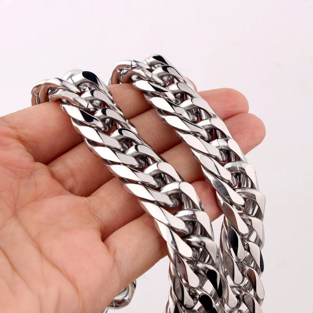chunky silver necklace - MERGE.DAY.1.FREESTYLE