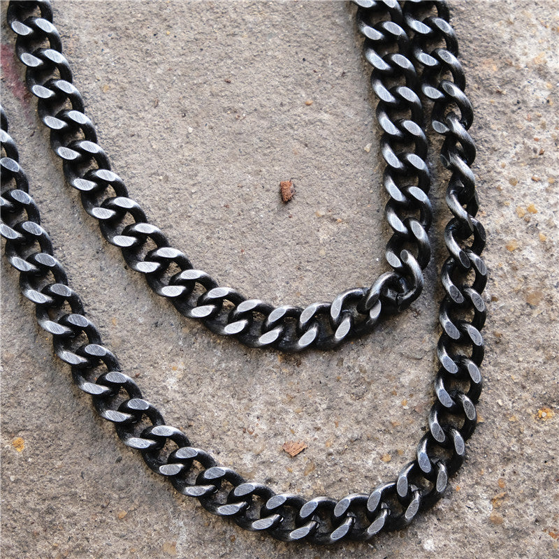Punk double gun bullet pendant cowhide metal thick trouser chain - MERGE.DAY.1.FREESTYLE