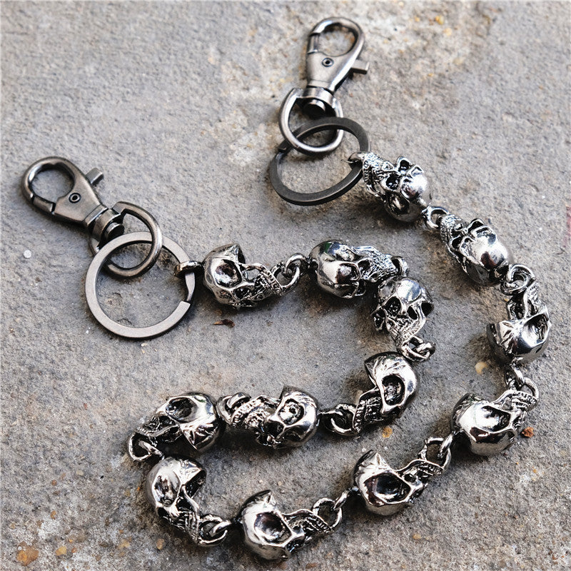 Skull head big ghost head dark hip-hop personality waist Pants Chain - MERGE.DAY.1.FREESTYLE