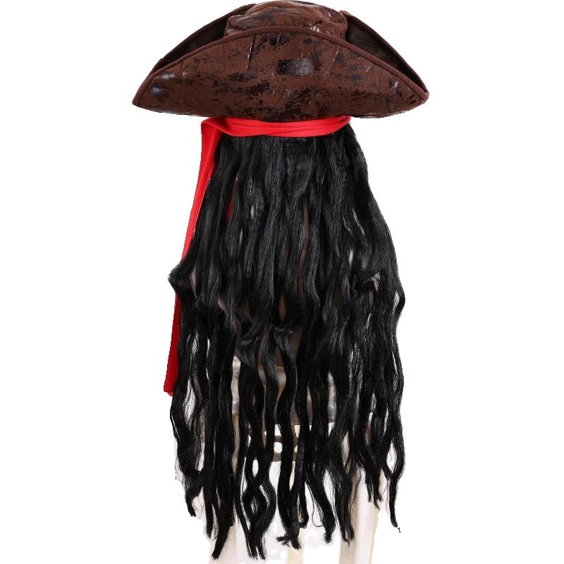 Halloween Captain Jack Sparrow hat wig - MERGE.DAY.1.FREESTYLE
