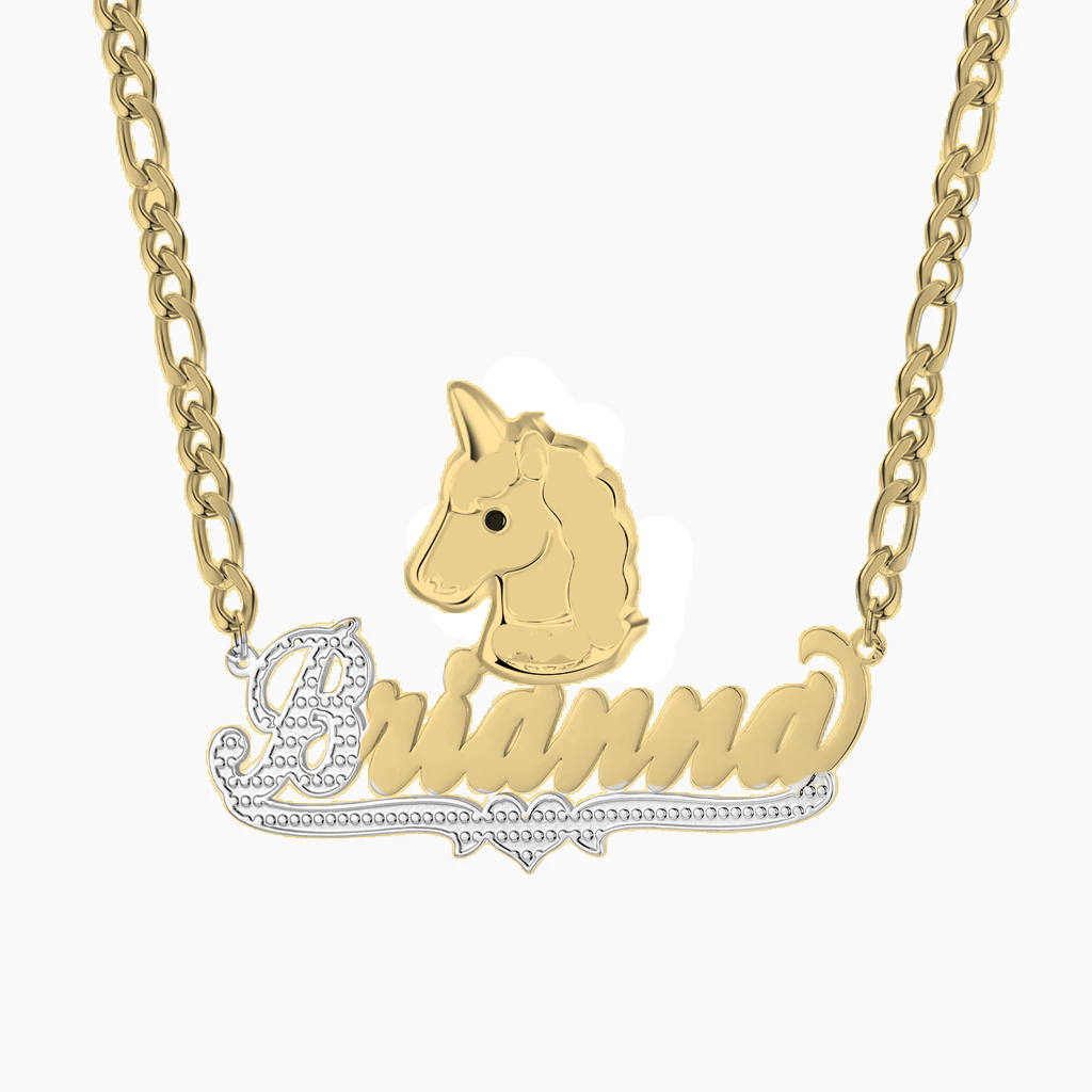 Unicorn Personalized Custom Name Necklace - MERGE.DAY.1.FREESTYLE