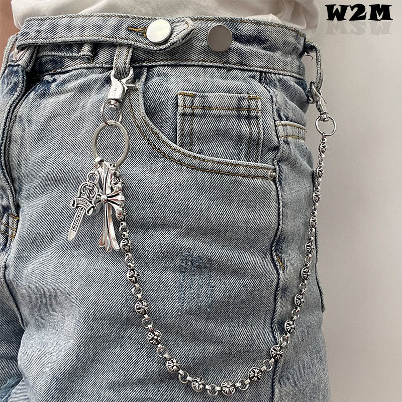 Retro cross dagger pants chain - MERGE.DAY.1.FREESTYLE