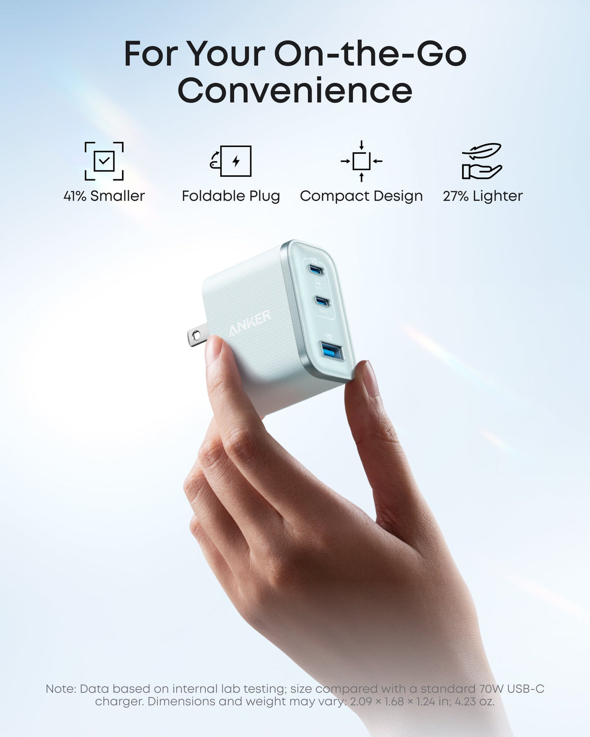 Anker Nano Charger (70W, 3 Ports) - MERGE.DAY.1.FREESTYLE