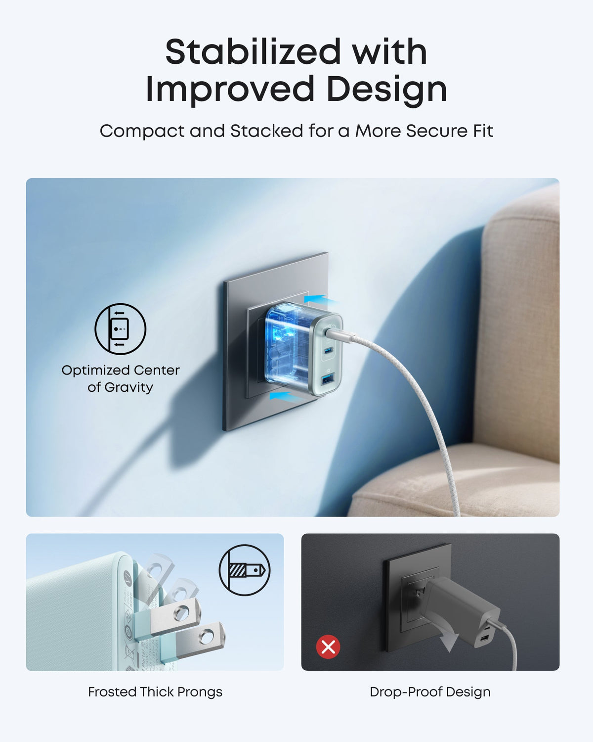 Anker Nano Charger (70W, 3 Ports) - MERGE.DAY.1.FREESTYLE
