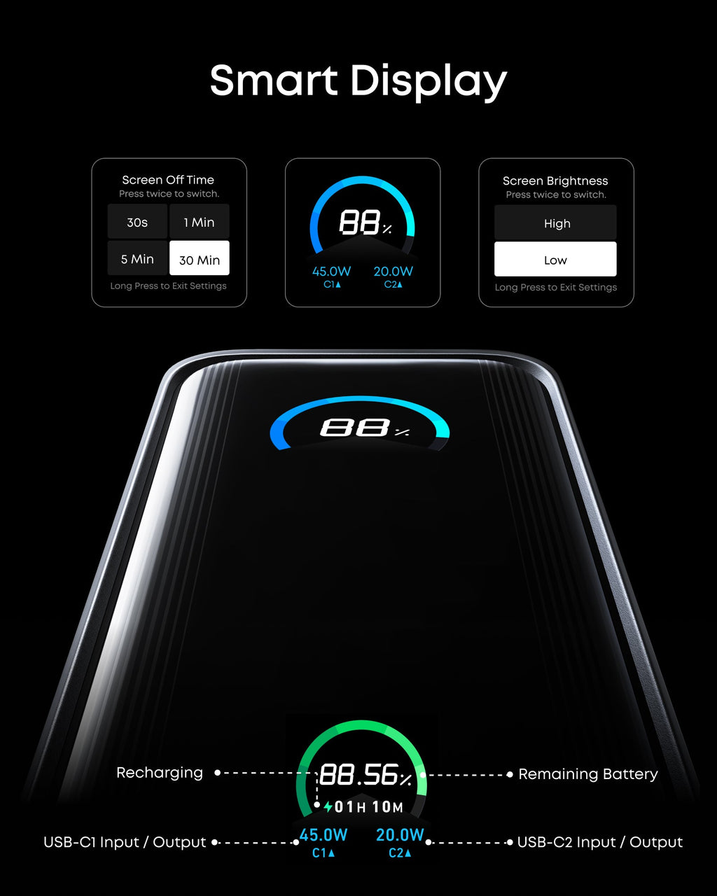 Anker Prime Power Bank (9.6K, 65W, Fusion) - MERGE.DAY.1.FREESTYLE