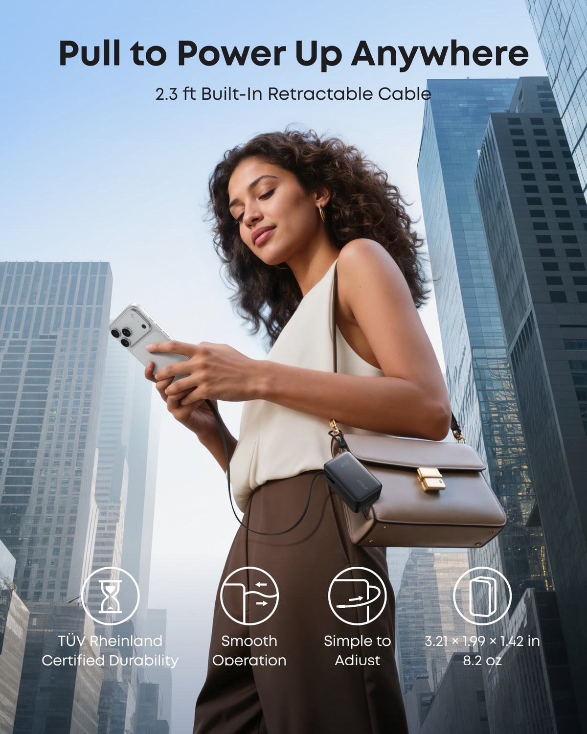 Anker Nano Power Bank (10K, 45W, Built-In Retractable USB-C Cable) - MERGE.DAY.1.FREESTYLE