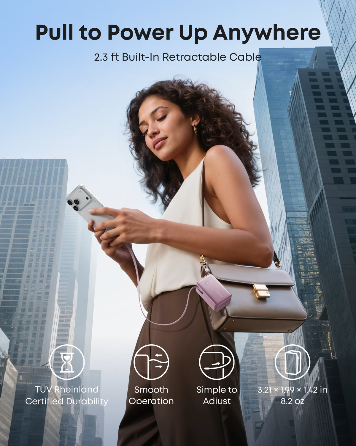 Anker Nano Power Bank (10K, 45W, Built-In Retractable USB-C Cable) - MERGE.DAY.1.FREESTYLE