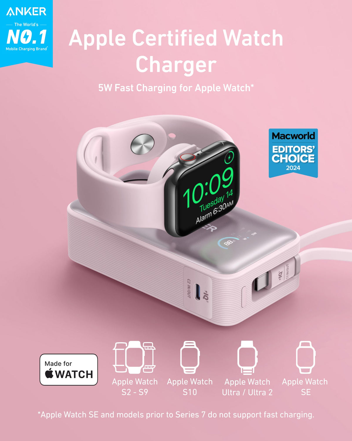 Anker MagGo Power Bank (10K, 35W, For Apple Watch) - MERGE.DAY.1.FREESTYLE