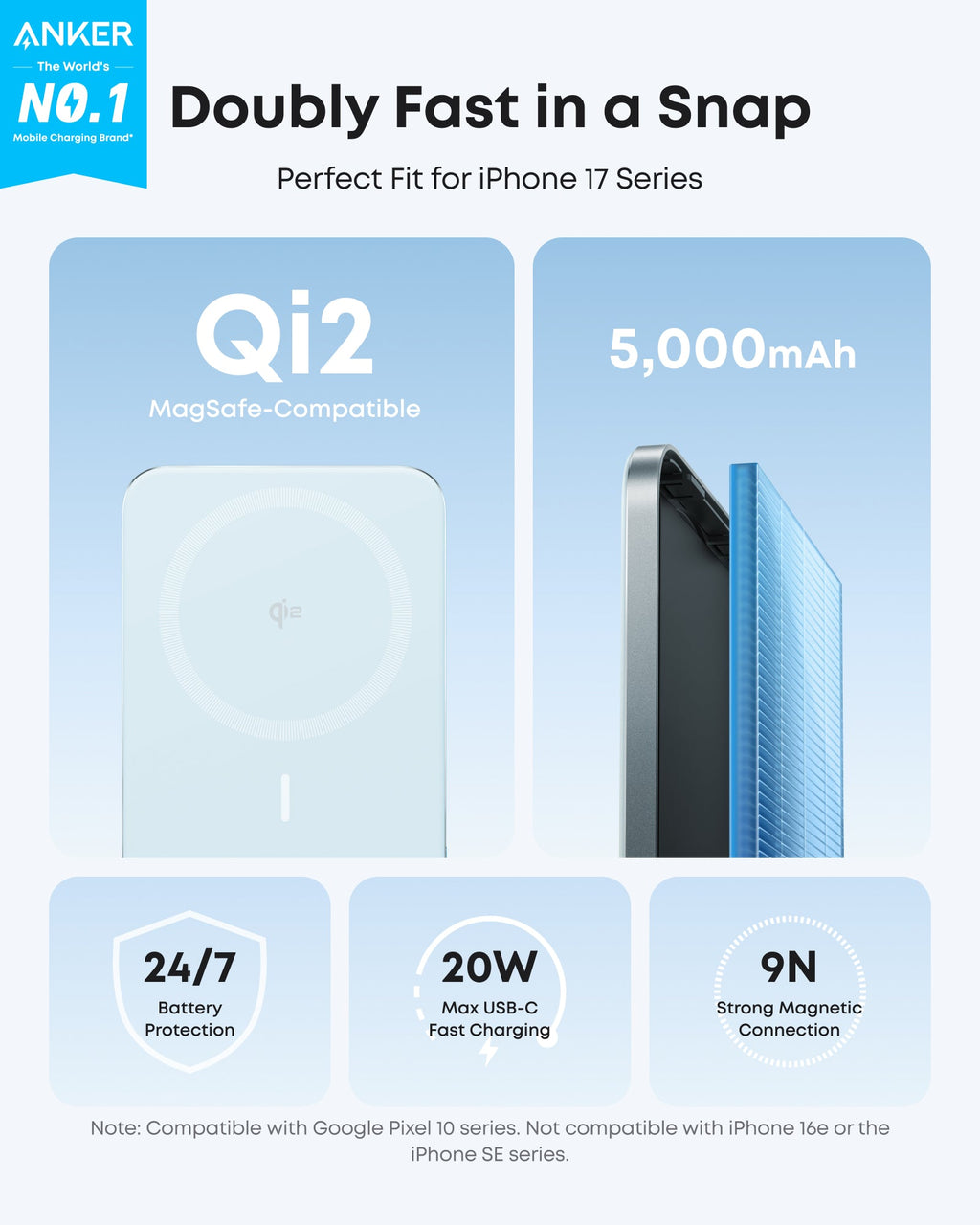 Anker Nano Power Bank (5K, MagGo, Slim) - MERGE.DAY.1.FREESTYLE