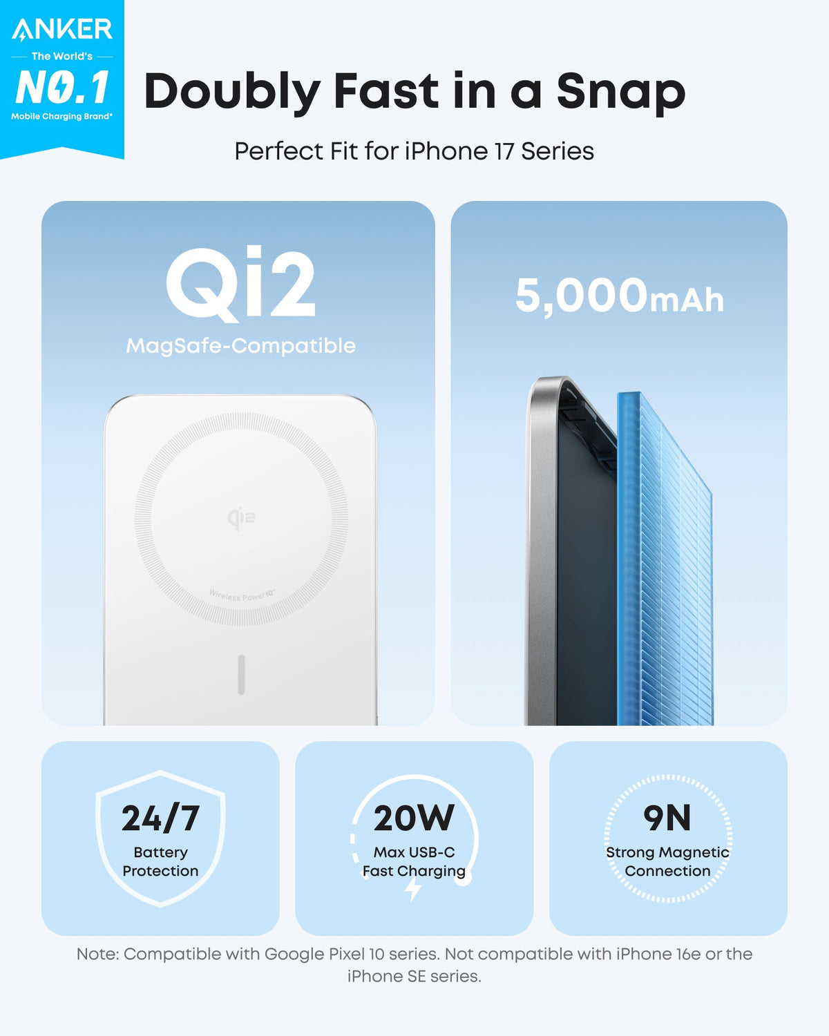 Anker Nano Power Bank (5K, MagGo, Slim) - MERGE.DAY.1.FREESTYLE