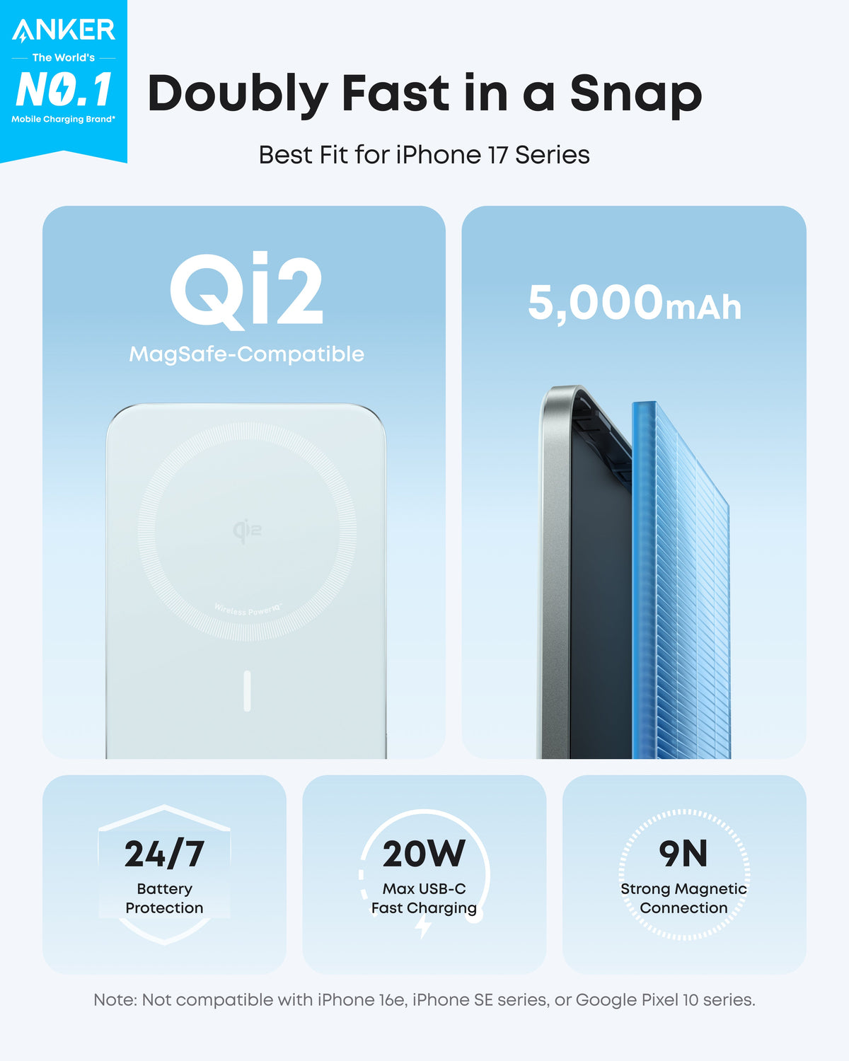 Anker Nano Power Bank (5K, MagGo, Slim) - MERGE.DAY.1.FREESTYLE