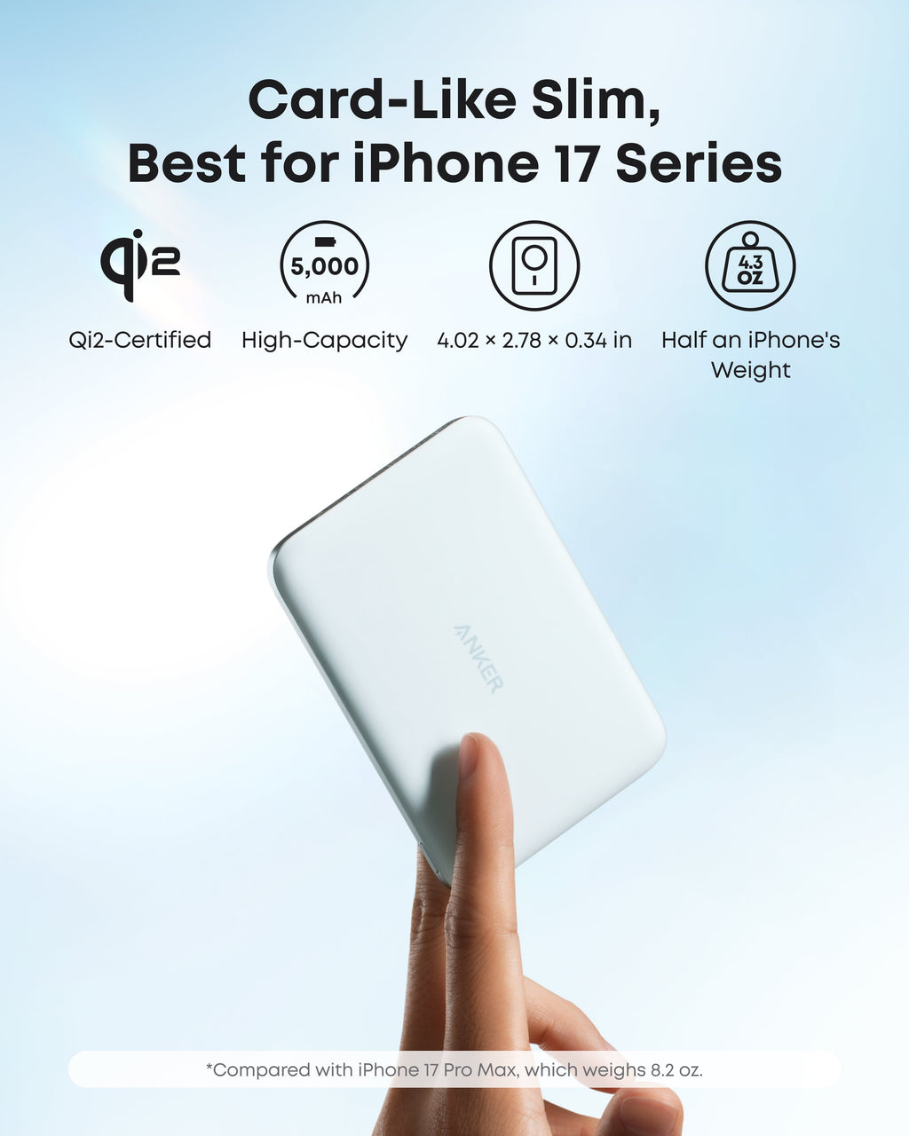 Anker Nano Power Bank (5K, MagGo, Slim) - MERGE.DAY.1.FREESTYLE