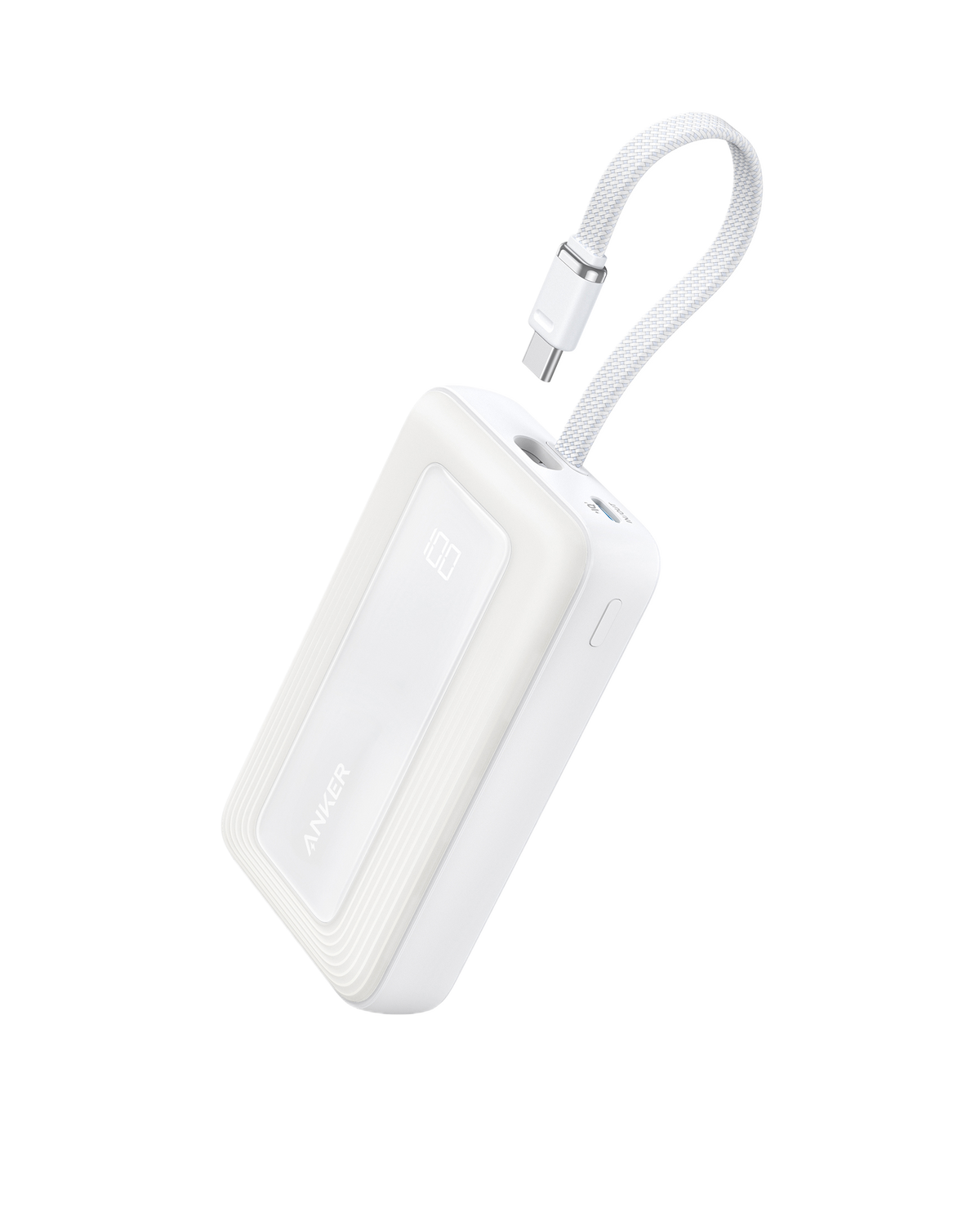 Anker Zolo Power Bank (10K, 30W) with a 5.4-inch (13.7 cm) built-in USB-C cable. - MERGE.DAY.1.FREESTYLE
