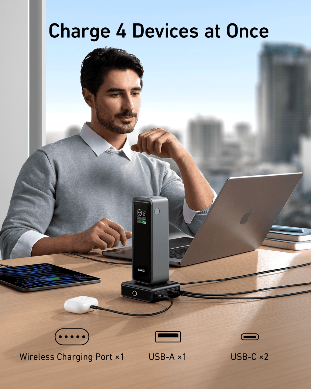 Anker 100W Charging Base for Anker Prime Power Bank - MERGE.DAY.1.FREESTYLE
