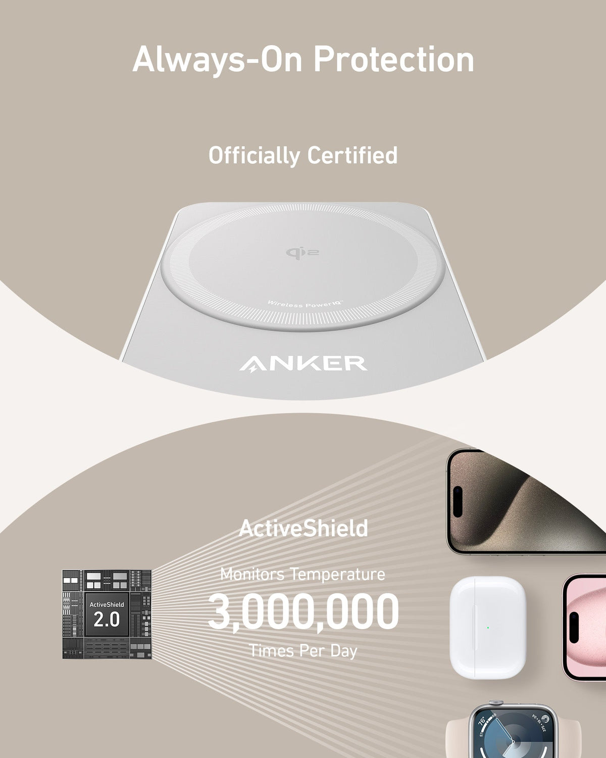 Anker MagGo Wireless Charging Station (Foldable 3-in-1) - MERGE.DAY.1.FREESTYLE