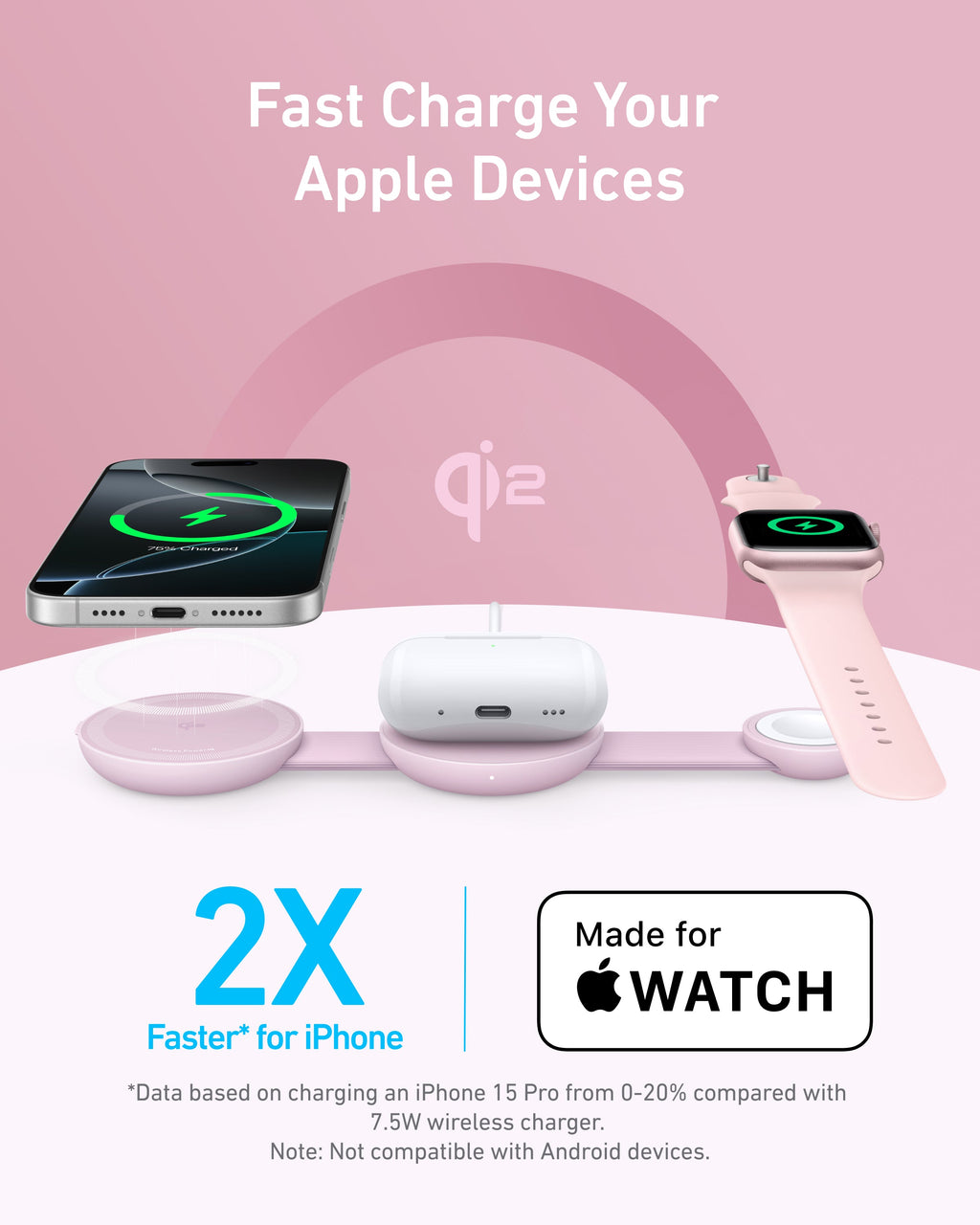 Anker MagGo Wireless Charging Station (3-in-1, Foldable Pad) - MERGE.DAY.1.FREESTYLE