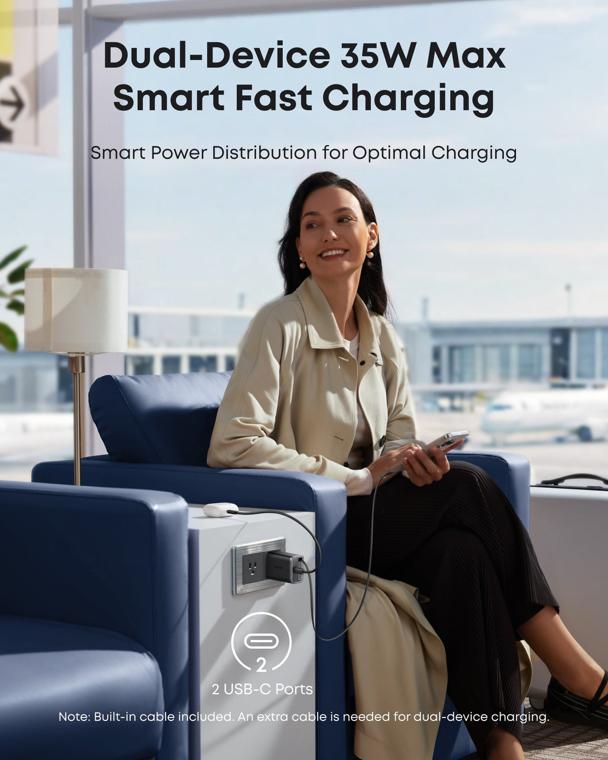 Anker Nano Charger (35W, Built-In Retractable USB-C Cable) - MERGE.DAY.1.FREESTYLE