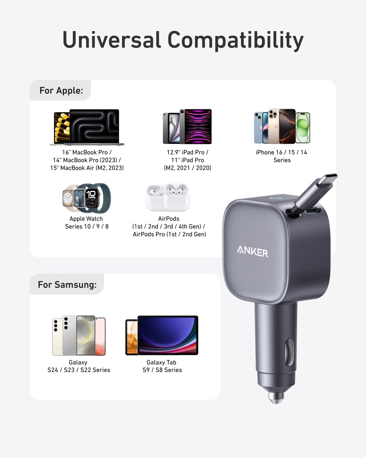 Anker Nano 75W Car Charger - MERGE.DAY.1.FREESTYLE