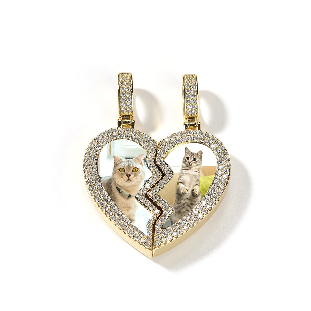 Broken Heart Photo 2 Pictures Pendant - MERGE.DAY.1.FREESTYLE