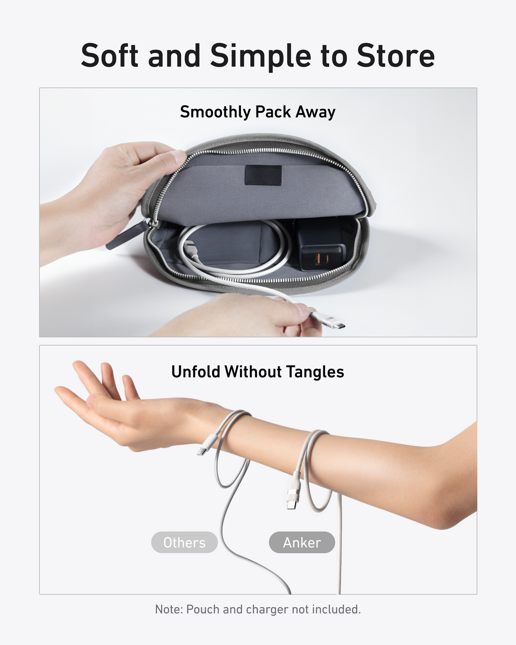 Anker USB-C to USB-C Cable (3 ft / 6 ft, 240W, Upcycled-Braided) - MERGE.DAY.1.FREESTYLE