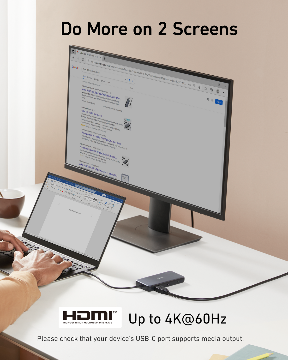 Anker <b>555</b> USB-C Hub (8-in-1) - MERGE.DAY.1.FREESTYLE