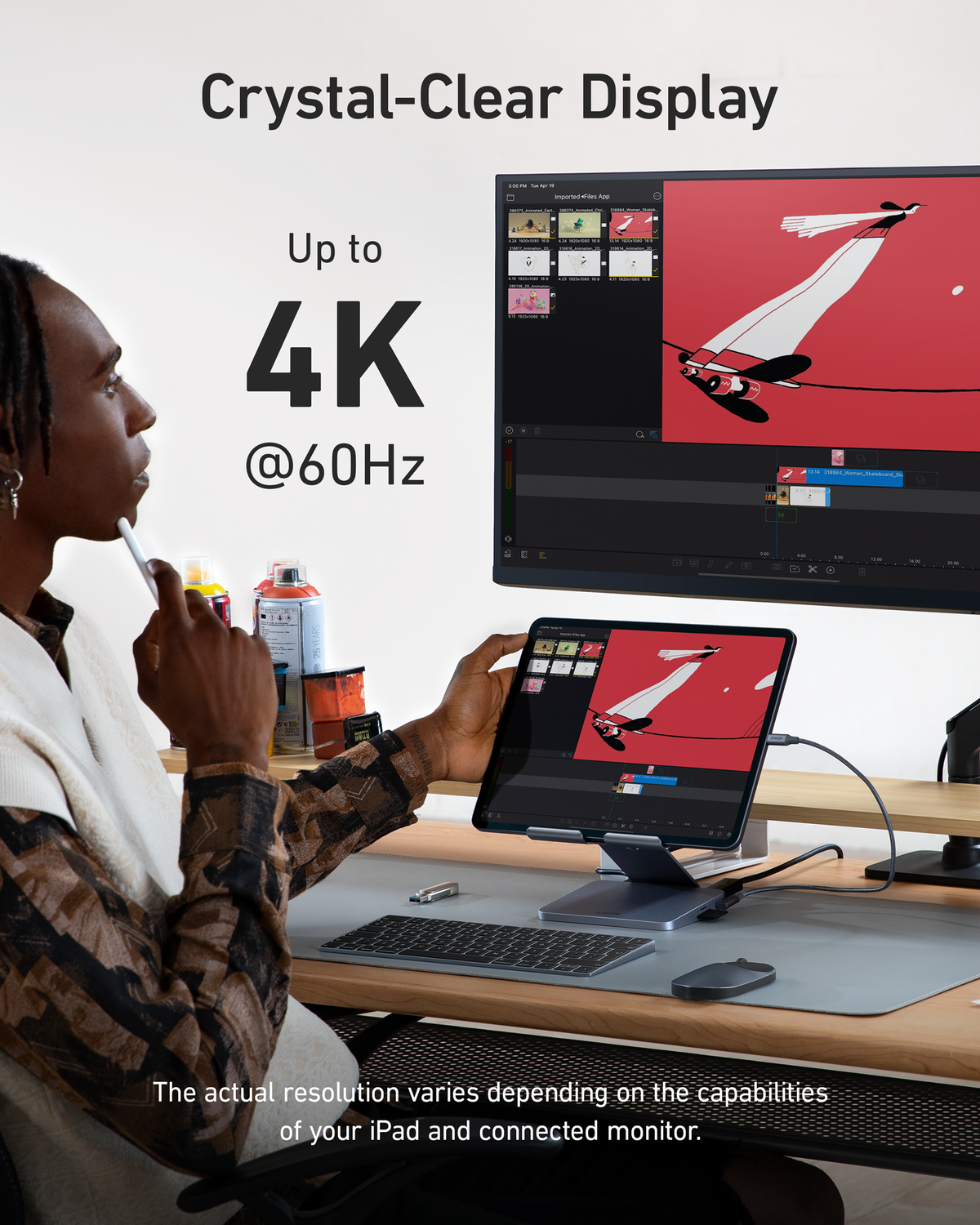 Anker 551 USB-C Hub (8-in-1, Tablet Stand) - MERGE.DAY.1.FREESTYLE