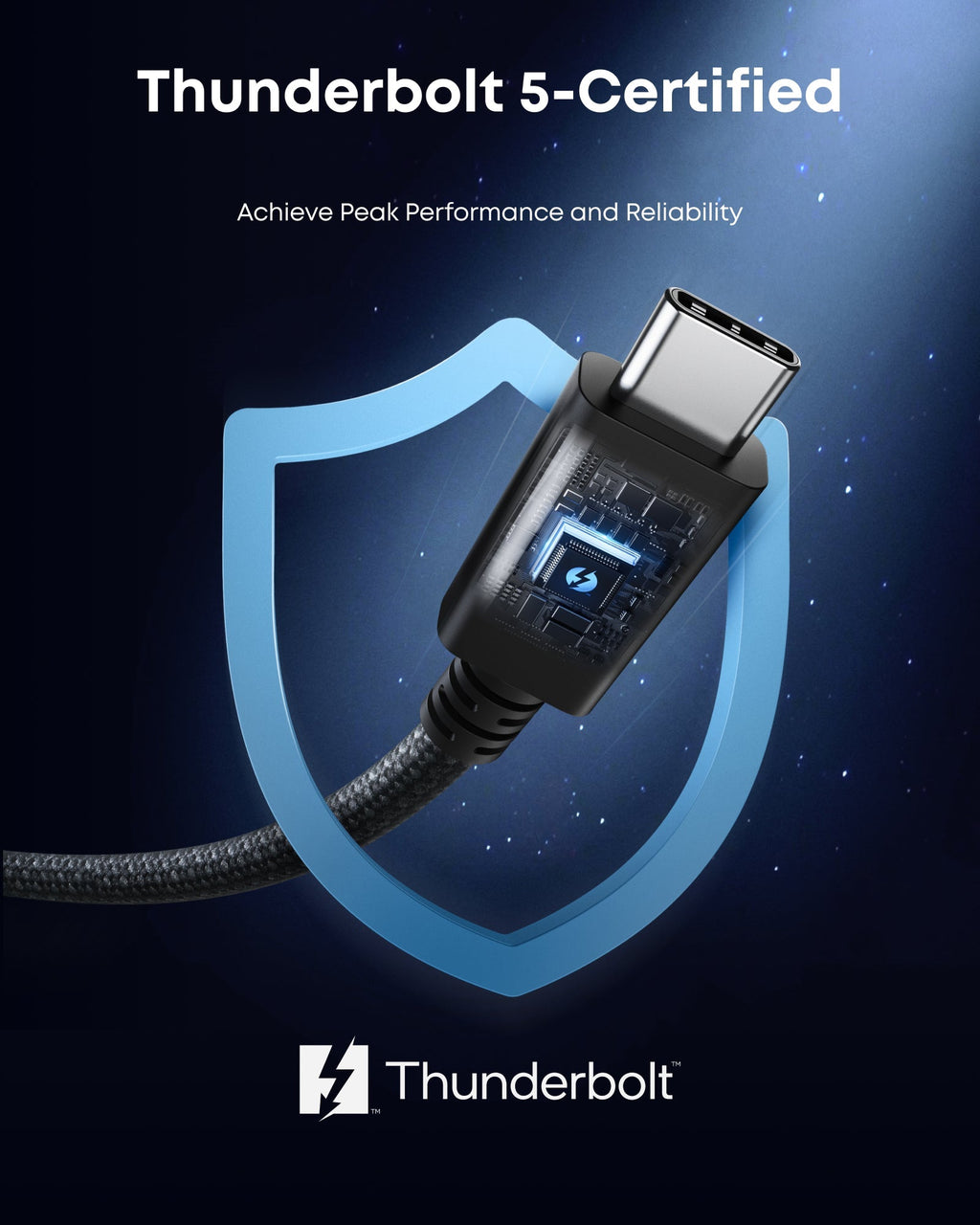 Anker Prime Thunderbolt 5 Cable (3.3 ft / 1.7 ft, 80 Gbps, 240W) - MERGE.DAY.1.FREESTYLE