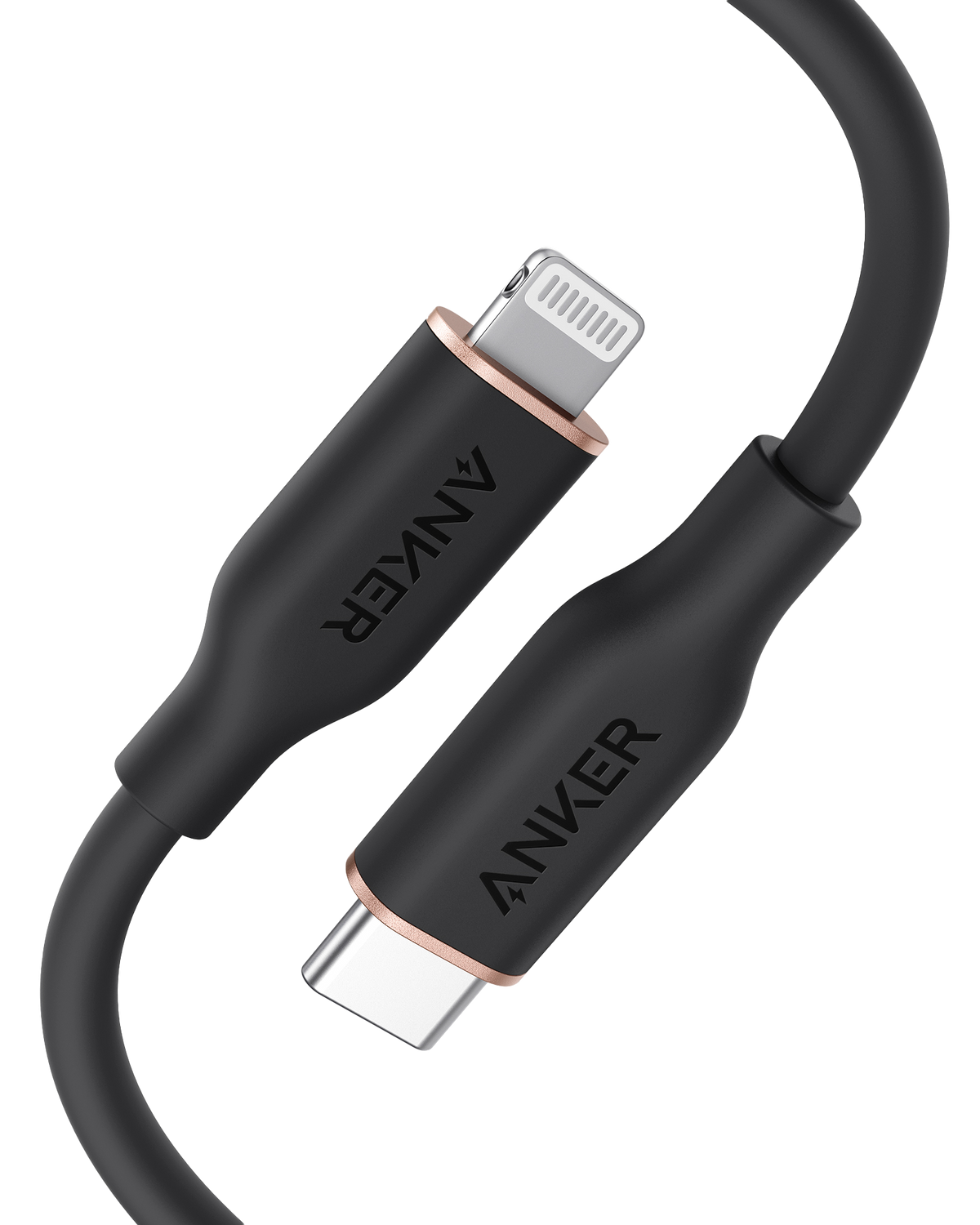 Anker <b>641</b> USB-C to Lightning Cable (Flow, 3 ft Silicone) - MERGE.DAY.1.FREESTYLE