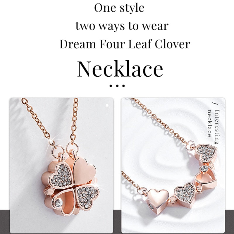 clover necklace gold - MERGE.DAY.1.FREESTYLE