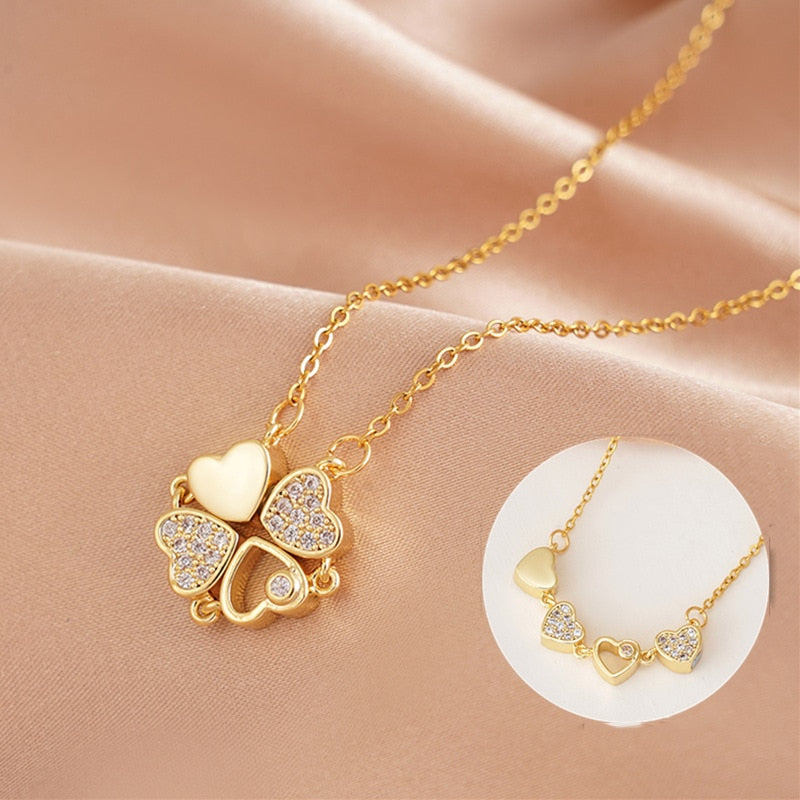 Fashion Fantasy Clover Necklace for Women Elegant Ladies Party Pendant - MERGE.DAY.1.FREESTYLE