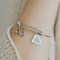 Personalized Birthstone Bracelet Mama Heart Family Birthstones Names Bracelet - MERGE.DAY.1.FREESTYLE