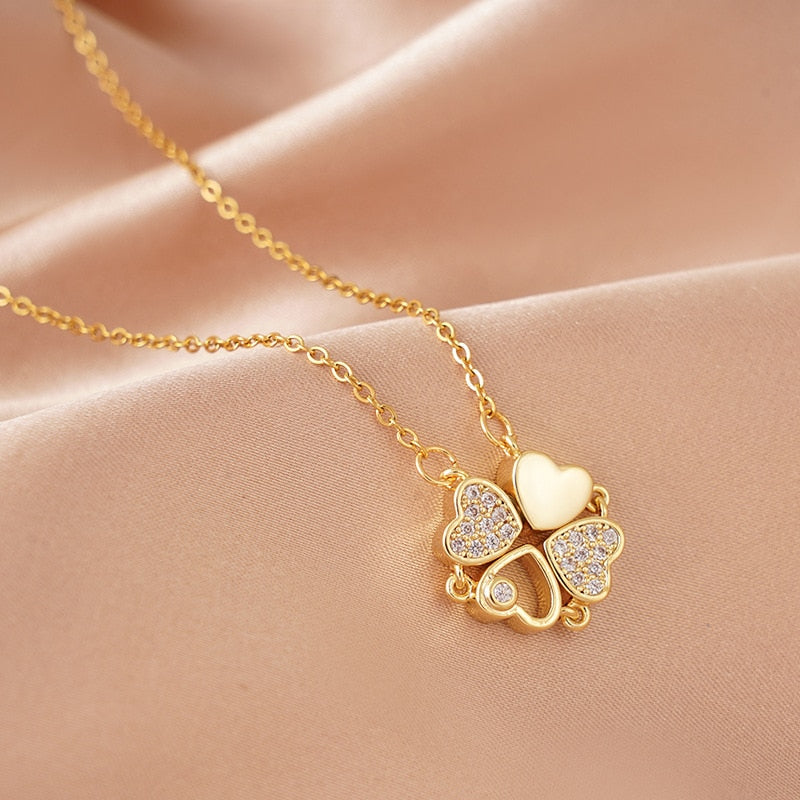 Fashion Fantasy Clover Necklace for Women Elegant Ladies Party Pendant - MERGE.DAY.1.FREESTYLE