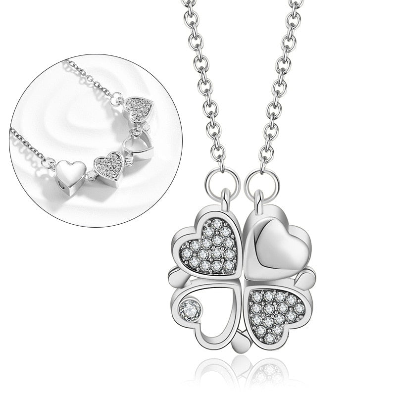 clover necklace gold - MERGE.DAY.1.FREESTYLE