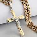 mens gold Jesus Christ Holy chain necklace - MERGE.DAY.1.FREESTYLE