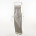 Sleeveless Glitter Sequined Evening Party Club Maxi Dress - MERGE.DAY.1.FREESTYLE