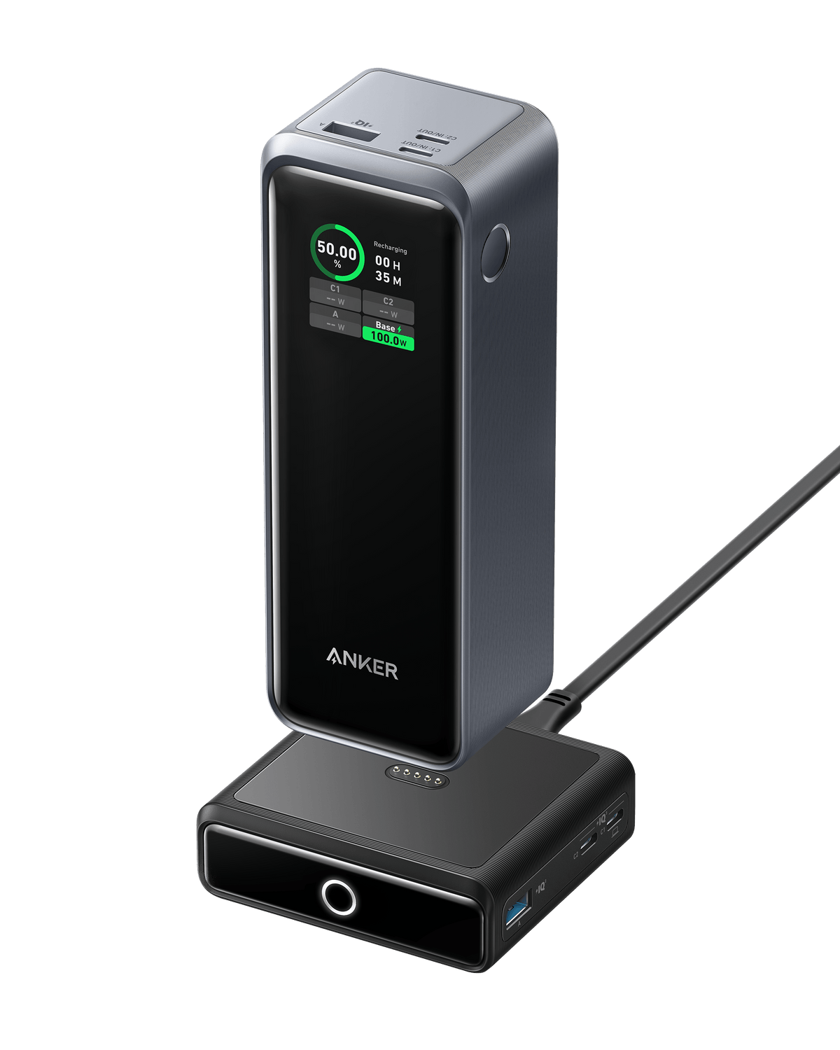 Anker Prime 27,650mAh Power Bank (250W) and 100W Charging Base - MERGE.DAY.1.FREESTYLE