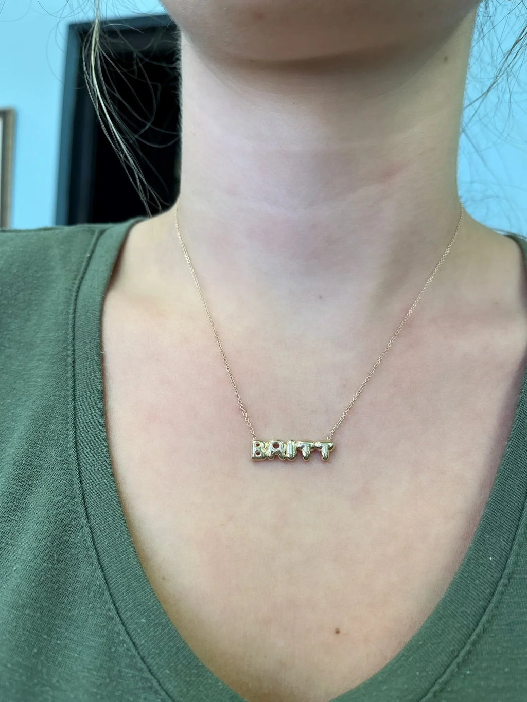 bubble letter name necklace - MERGE.DAY.1.FREESTYLE