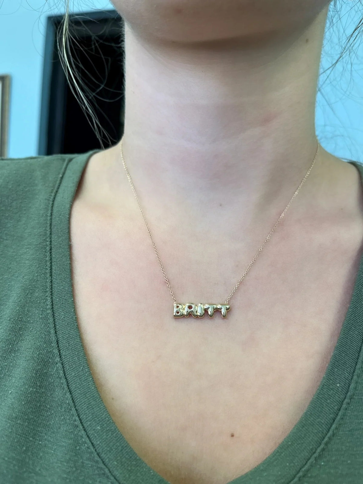 bubble letter name necklace - MERGE.DAY.1.FREESTYLE