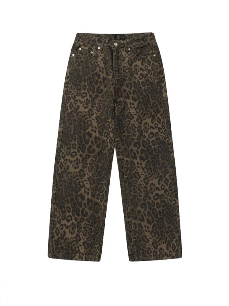 Baggy Leopard Print Y2k Jeans Women - MERGE.DAY.1.FREESTYLE