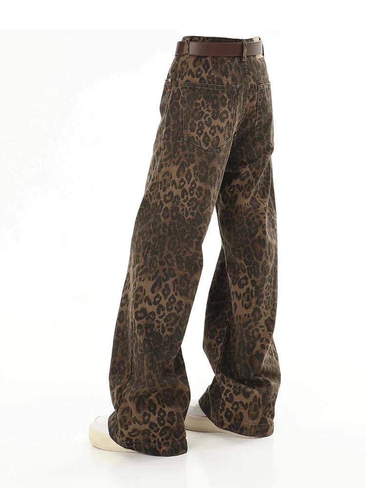 Baggy Leopard Print Y2k Jeans Women - MERGE.DAY.1.FREESTYLE