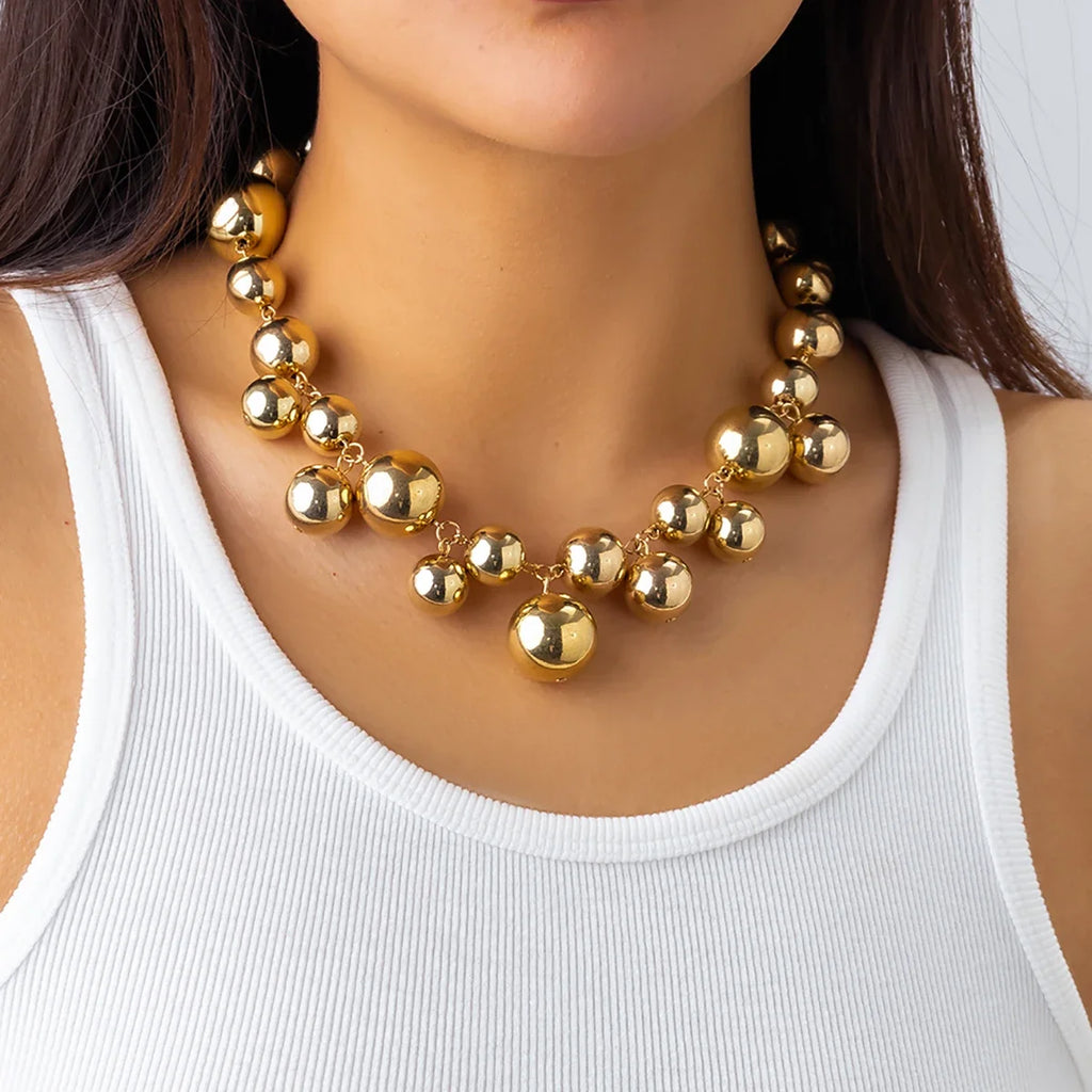 ball chain necklace Heart Pendant Choker Collar - MERGE.DAY.1.FREESTYLE