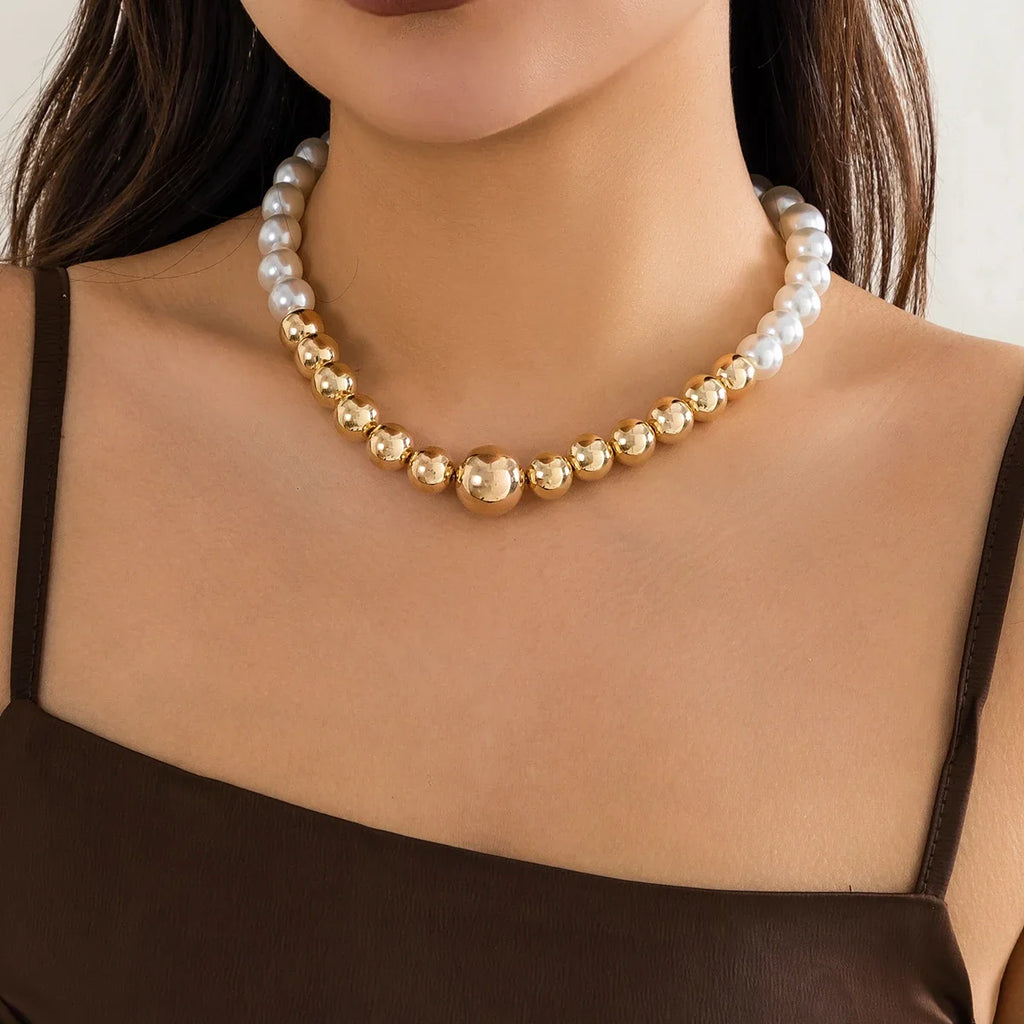 ball chain necklace Heart Pendant Choker Collar - MERGE.DAY.1.FREESTYLE