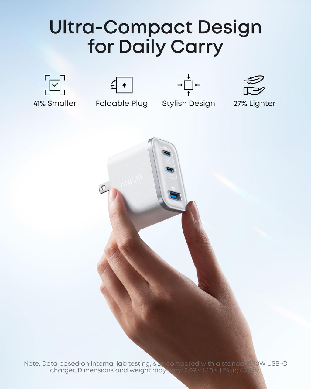 Anker Nano Charger (70W, 3 Ports) - MERGE.DAY.1.FREESTYLE