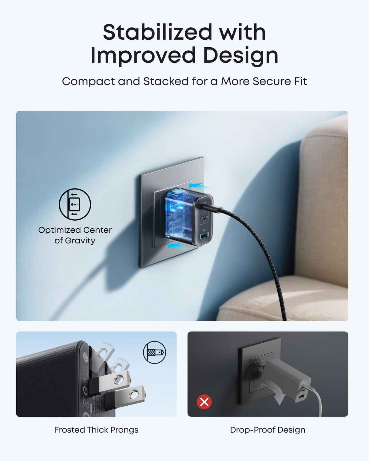 Anker Nano Charger (70W, 3 Ports) - MERGE.DAY.1.FREESTYLE