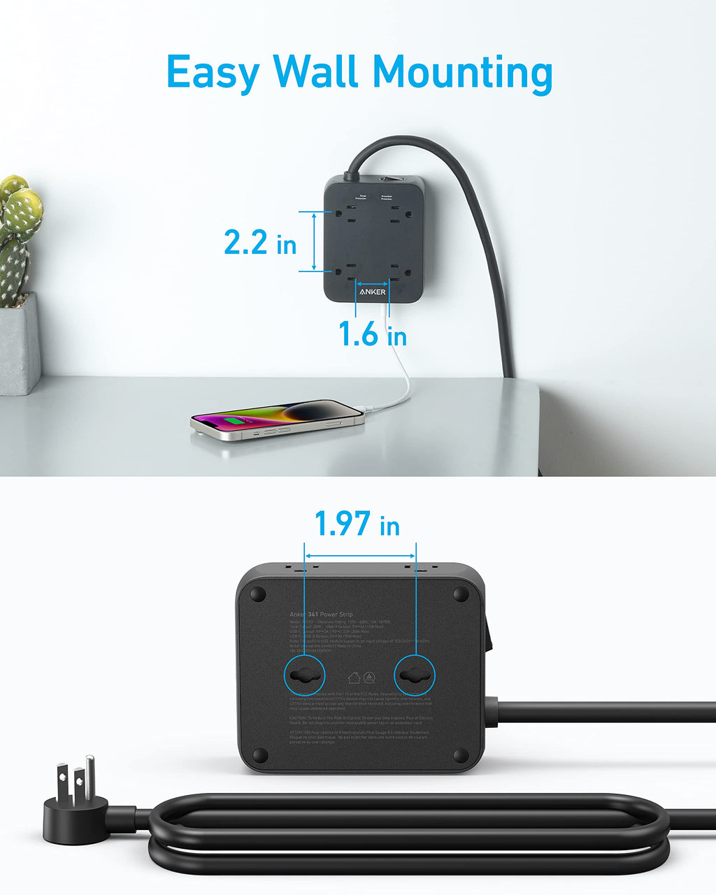 Anker <b>341</b> USB Power Strip - MERGE.DAY.1.FREESTYLE